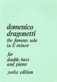 The famous Solo in e minor for double bass and piano The famous Solo in e minor for double bass and piano