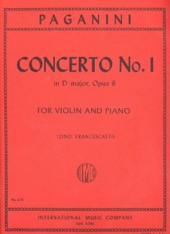 Concerto D major op.6 no.1 for violin and orchestra for violin and piano