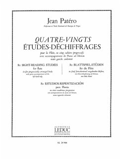 Cover PATERO 80 ETUDES DE DECHIFFRAGES POUR FLUTE VOLUME 3 FLUTE SEULE