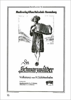 Cover DER SCHWARZWAELDER VOLKSTANZ FUER HANDHARMONIKA (MIT 2. STIMME)