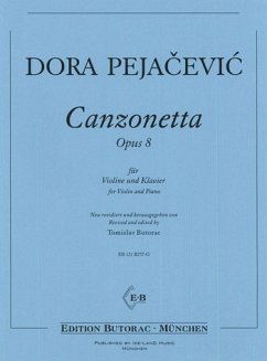 Canzonetta op.8 für Violine und Klavier