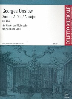 Cover Sonata A-Dur op.16,3 für Violoncello und Klavier
