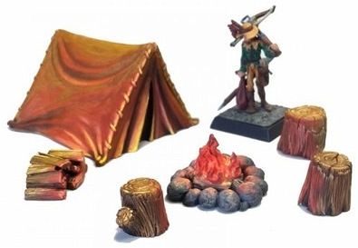 Feuerstelle mit Zelt, 6-teilig Feuerstelle mit Zelt, 6-teilig