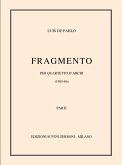 Luis De Pablo, Fragmento Streichquartett Partitur + Stimmen