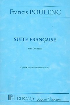 Suite francaise pour orchestre partition miniature