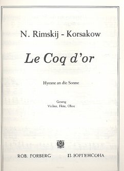 Cover Sonnenhymnus aus der Oper Der goldene Hahn für Violine und Klavier