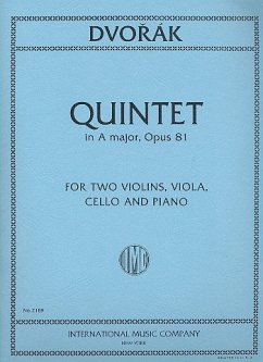 Quintet A major op.81 for 2 violins, viola, cello and piano parts
