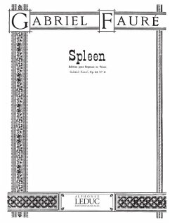 Cover FAURE SPLEEN CHANT (SOPRANO OU TENOR) ET PIANO