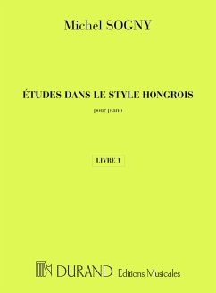 Cover Études dans le style hongrois vol.1 pour piano