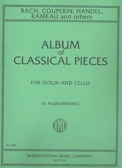 Album of classical Pieces for violin and cello