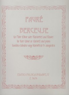 Cover Berceuse op.16 for flute and piano