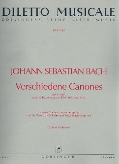 Cover Verschiedene Canones BWV1087 für Orgel 4 händig
