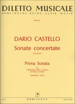 Cover Sonate Nr.1 für 2 Blockflöten (Vl) und Bc