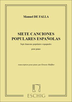 7 CANCIONES POPULARES ESPANOLAS POUR PIANO HALFFTER, ED