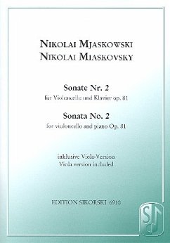 Cover Sonate Nr.2 op.81 für Violoncello und Klavier (enthält auch die Violaversion)