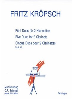 Cover 5 Duos für 2 Klarinetten Stimmen