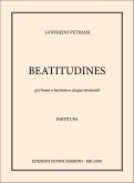 Beatitudines für Bass (Bariton), Klarinette, Trompete, Viola, Kontrabass und Pauken Partitur