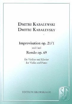 Cover Improvisation op.21,1 und Rondo op.69 für Violine und Klavier