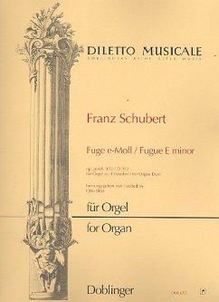 Cover Fuge e-Moll op.posth,152 D952 für Orgel zu 4 Händen