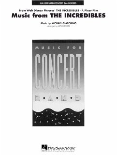 Cover Michael Giacchino, Music from the Incredibles Concert Band/Harmonie Partitur + Stimmen