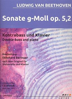 Sonate g-Moll op.5,2 für Kontrabass und Klavier Cover Sonate g-Moll op.5,2 für Kontrabass und Klavier