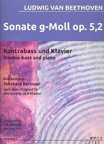Sonate g-Moll op.5,2 für Kontrabass und Klavier