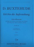 Ich bin die Auferstehung BuxWV44 für Bass und Instrumente Partitur und Stimmen