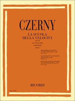 Cover La scuola della velocita op.22 per pianoforte