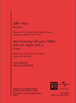 Cover Alles okay und Am Sonntag will mein Süßer mit mir segeln gehn: für Salonorchester