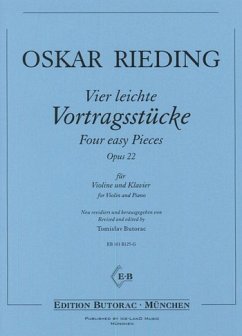 4 leichte Vortragsstücke op.22 für Violine und Klavier