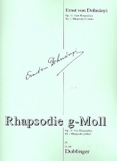 Cover Rhapsodie g-Moll op.11,1 für Klavier