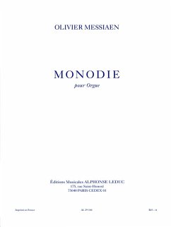 Cover Monodie pour orgue