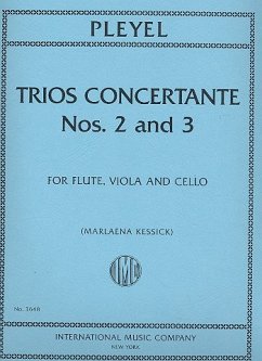 2 Trios concertantes for flute, viola and cello score and parts