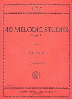 40 melodic Studies op.31 vol.1 for cello solo