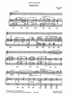 Cover Dave Heath: Rumania (Sop Sax And Piano) Soprano Saxophone, Piano Accompaniment Instrumental Work