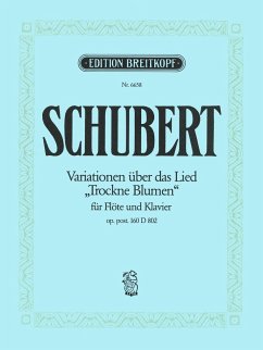 Cover Introduktion und Variationen über Trockne Blumen op.160 für Flöte und Klavier