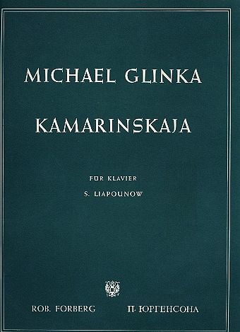 Kamarinskaja für Klavier