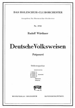 Cover Deutsche Weisen Potpourri für Akkordeonorchester Partitur