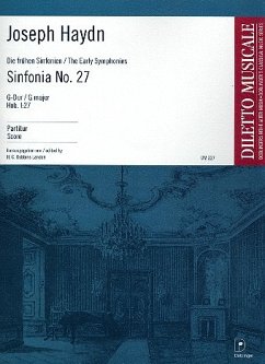 Sinfonie G-Dur Nr.27 Hob.I:27 für Orchester Partitur