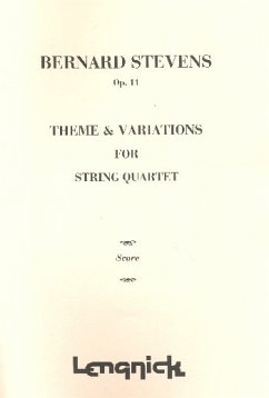 Cover Theme and Variations op.11 for string quartet score