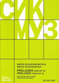 Cover 19 Präludien aus op.34 für Violine und Klavier