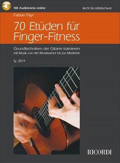 Cover 70 Etüden für Finger-Fitness (+CD +Audio Online) für Gitarre