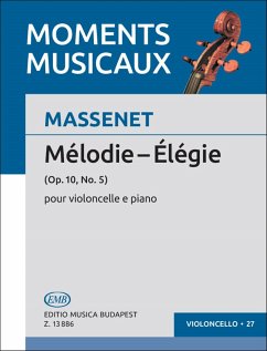 Cover Melodie-Elegie op.10,5 für Cello und Klavier