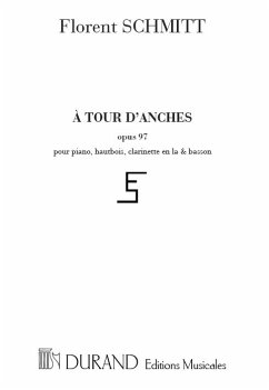 A tour d'anches op.97 pour piano, hautbois, clarinette et basson, parties Cover A tour d'anches op.97 pour piano, hautbois, clarinette et basson, parties