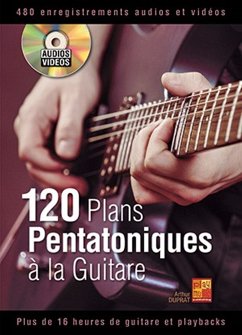 Cover 120 Plans Pentatoniques ŕ la Guitare Guitar Book & DVD