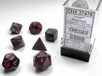 VelvetŽ Polyhedral Black/red 7-Die Set