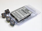 Opaque Dark Grey/copper Set of Ten d10s