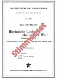 Husadel, Hans Felix Rheinische Lieder, rheinischer Wein Akkordeonorchester Stimmenset