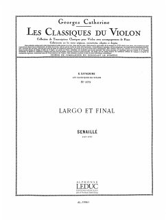 LARGO ET FINAL POUR VIOLON ET PIANO CATHERINE, G., ED.