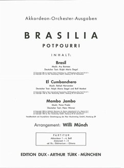 Cover Brasilia für Akkordeonorchester Partitur